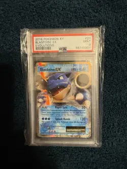 Pokemon TCG XY Evolutions Blastoise EX 21/108 PSA 9 MINT 2016 graded card - Image 4