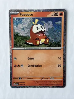 Fuecoco 002/015 - Holo - McDonald’s 2023 Pokemon TCG Card M23en - NM/MINT+ - Image 1