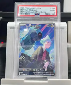 Steven's Beldum 207 Sv: Scarlet & Violet Promo Cards Holo PSA 9 - Image 1