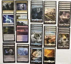 37x Esper Commander Land Lot Set - Nonbasics & Original Zendikar Full Art - MTG - Image 3