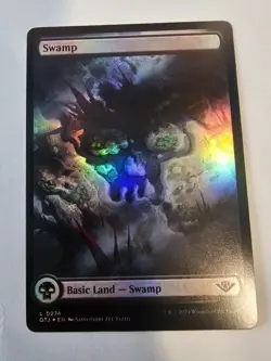 MTG - Swamp FOIL Full Art 274 - Outlaws of Thunder Junction - Image 1
