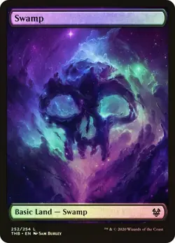 Swamp (#252) - Full Art - FOIL - Magic The Gathering - MTG - Image 1