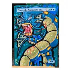eluge shoreless sea X1 Altered Art Paint MTG Magic Gathering pokemon horror - Image 1
