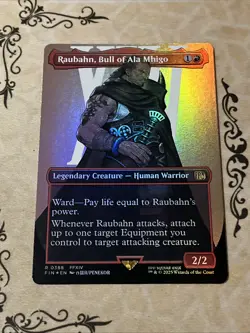 Raubahn, Bull of Ala Mhigo (Borderless) Final Fantasy Foil - Image 1