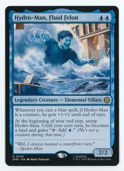 Hydro-Man, Fluid Felon #0033 MTGG Marvel's Spider-Man Magic The Gathering - Image 1