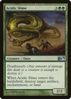 MTG Acidic Slime Magic 2013 U 159/249 (LIGHTLY PLAYED) - Image 1