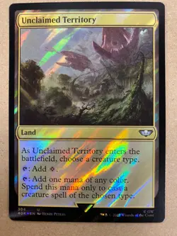 MTG 1x SURGE FOIL Unclaimed Territory 304 Commander Warhammer 40K Magic x1 NM - Image 1