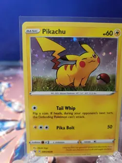 Pikachu SWSH039 HD Black Star Promo Cosmos Holo Rare Pokemon TCG LP - Image 3