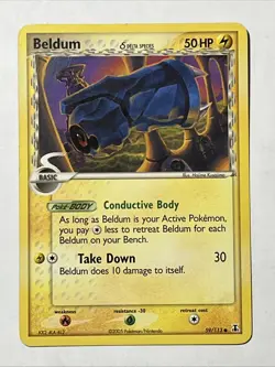 Pokemon TCG Beldum (Delta) EX Delta Species 59/113 Regular Common - Image 1