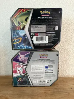 Pokemon TCG V Strikers Tin + Umbreon tin - Sealed - Possible Evolving Skies 820650809552 - Image 2