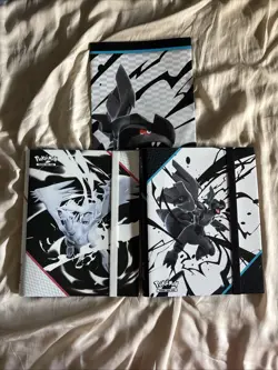 Pokemon Black Bolt & White Flare BINDER ONLY *BOTH - 1 of Each* +Poster - NEW! - Image 1