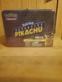 2019 Pokemon Detective Pikachu Collectors Chest Lunch Box Factory Sealed Mint - Image 1
