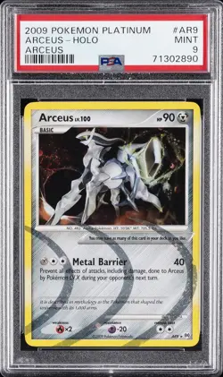 2009 POKEMON PLATINUM ARCEUS #AR9 ARCEUS-HOLO PSA 9 - Image 1