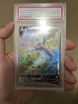Aerodactyl V Alt Full Art 180/196 - SWSH Lost Origin #180 - Pokemon - PSA 10 - Image 3