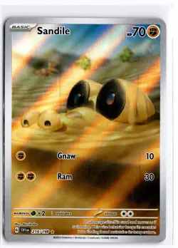 2023 TCG Pokemon #216 Sandile 216/198 Scarlet & Violet Base Set Holo - Image 1