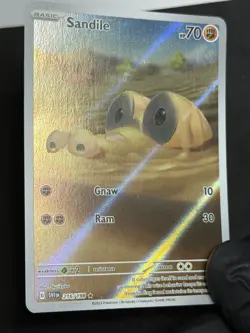 2023 TCG Pokemon #216 Sandile 216/198 Scarlet & Violet Base Set Holo - Image 2
