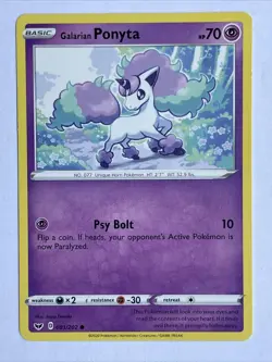 Pokemon TCG - Galarian Ponyta 81/202 - Sword & Shield 2020 - Image 1