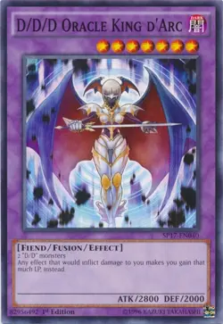 Yugioh! D/D/D Oracle King d'Arc C 1st Edition SP17-EN040 (LIGHTLY PLAYED) - Image 1