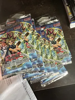 1996 Yu-Gi-Oh Legacy of Darkness Booster Pack Sealed LOT OF 9! - Image 1