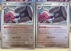 (Set Of 2) Pokemon Mega Evolution TCG Reverse Holo Foil Card Tinkatuff (097/132) - Image 1