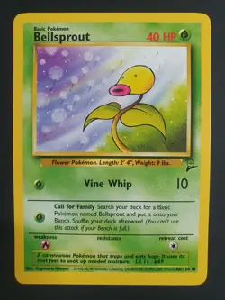 Bellsprout 66/130 - Base Set 2 - Pokemon Card - Excellent Condition - Image 1