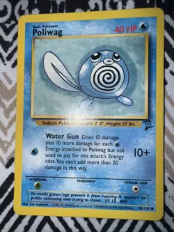 POLIWAG - 88/130 - Base Set 2 - Pokemon Card D10 - Image 1
