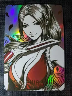 King of Fighters Mai Goddess Anime Waifu Holo Foil Art Card ACG Carddass Sexy - Image 1