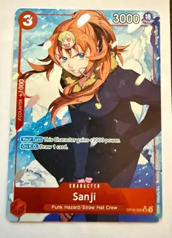2025 One Piece Card Game: Royal Blood OP10 SR English Sanji (Alt Art) #OP10-005 - Image 1