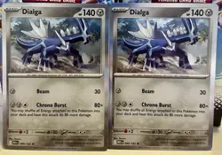(Set Of 2) Pokemon Mega Evolution TCG Holo Foil Card - Dialga (095/132) - Image 1
