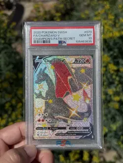 2020 Pokemon SWSH Charizard V FA Secret Card #079 - PSA 10 GEM MT - Image 2