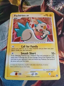 Pachirisu LV.30 Holo Card 5/106 Great Encounters 2008 Pokemon LP - Image 3