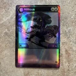 BAKUGAN Nillious Battle Planet B500 Darkus Black Figure + Card and 2 BakuCores - Image 1