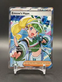 Emcee's Hype 220/182 Sv10: Destined Rivals Ultra Rare Card Pokemon TCG - Image 1