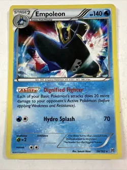 Empoleon 38/162 Holo Rare - Pokemon XY Break Through Card - Image 1