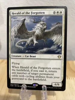 MTG Herald of the Forgotten Regular #027/322 Commander 2020 Rare C20 NM/M - Image 1