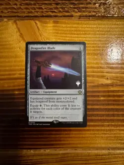 MTG Tarkir: Dragonstorm Promo Pack Dragonfire Blade #240 Rare LP/NM - Image 1