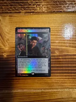 MTG Marvel's Spider-Man Parker Luck #258 Rare Extended Art Foil LP/NM - Image 1