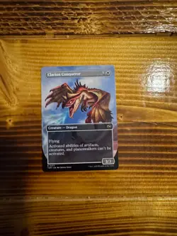 MTG Tarkir: Dragonstorm Clarion Conqueror #377 Rare Borderless LP/NM A - Image 2