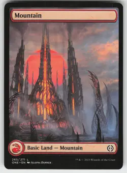 Mountain Full Art L Phyrexia: All Will Be One 265 MTG - Image 1