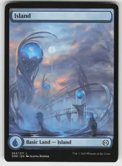 Island Full Art L Phyrexia: All Will Be One 263 MTG - Image 1