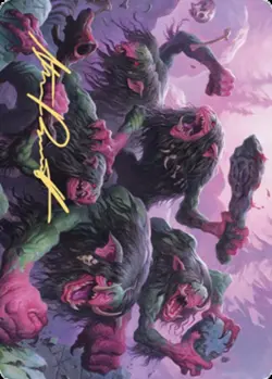 1x Art Series (36/81) Gold Signature - Hagi Mob MTG Kaldheim NM Magic Regular - Image 1