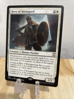MTG Hero of Bretagard Regular #004 Commander: Kaldheim Rare KHC NM/M - Image 1