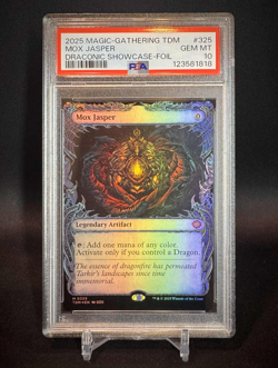 🌈 PSA 10 - Mox Jasper - Showcase FOIL - MTG Tarkir: Dragonstorm #325 - PRISTINE - Image 1