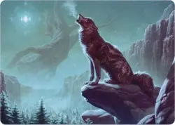 1x Art Series (51/81) - Sarulf's Packmate MTG Kaldheim NM Magic Regular - Image 1