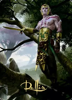 1x Art Series (53/81) Gold Signature - Tyvar Kell MTG Kaldheim NM Magic Regular - Image 1