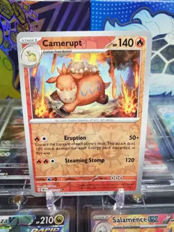 Camerupt 032/197 Reverse Holo Uncommon Pokemon TCG S&V Obsidian Flames - Image 1