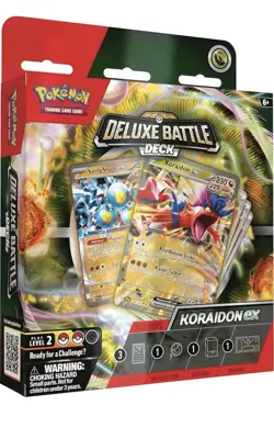 New Sealed: Pokemon TCG Koraidon ex Deluxe Battle Deck - Image 1