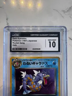 1997 Dark Gyarados Holo Rare No. 130 Rocket Gang Pokemon Japanese CGC 10 - Image 2