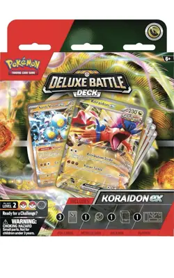 New Sealed: Pokemon TCG Koraidon ex Deluxe Battle Deck - Image 2