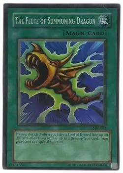 YugiOh Starter Deck Kaiba Flute Summoning Dragon VG #SDK-042 Super Rare VG - Image 1